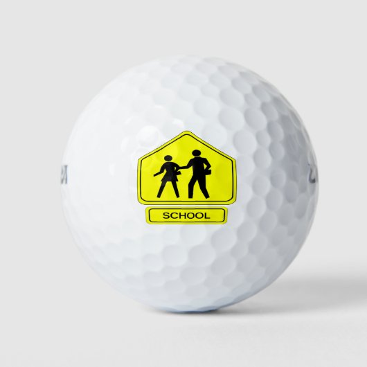 schoolzone golfballen (Voorkant)