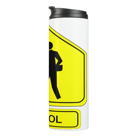 schoolzone thermosbeker (Geroteerd rechts)