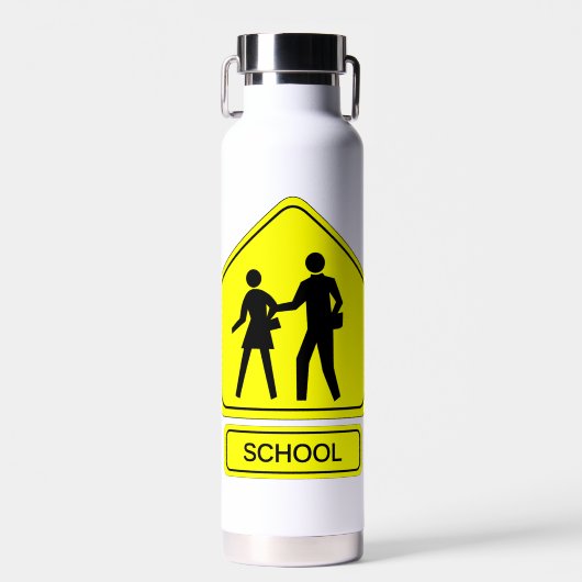 Schoolzone Waterfles (Voorkant)