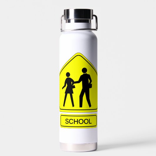 Schoolzone Waterfles (Achterkant)