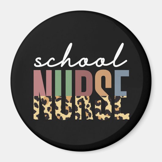 Schoolzuster cheetah Verwaardgeschenken Magneet (Voorkant)