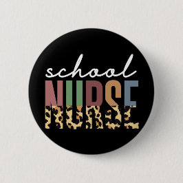 Schoolzuster cheetah Verwaardgeschenken Ronde Button 5,7 Cm