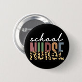 Schoolzuster cheetah Verwaardgeschenken Ronde Button 5,7 Cm (Voorkant /achterkant)
