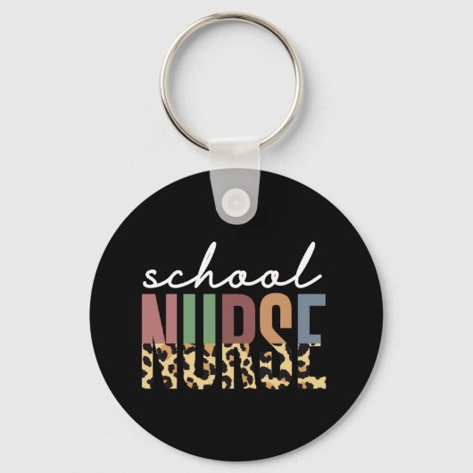 Schoolzuster cheetah Verwaardgeschenken Sleutelhanger (Voorkant)