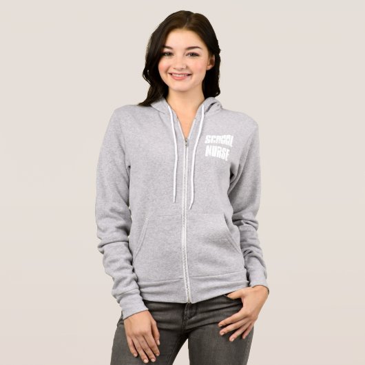 schoolzuster zip-up-hodie hoodie (Voorkant volledig)