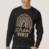 Schoolzusters zuster Leopard Rainbow Back Trui (Voorkant)