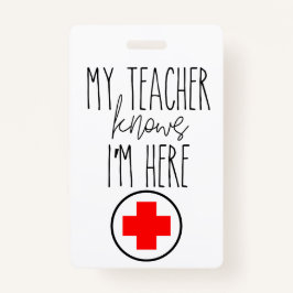 Schoolzustgang Badge