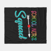 Schoolzustplein Fleece Deken (Voorkant (Horizontaal))