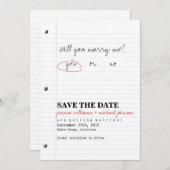 Schoolzweten Opslaan Datum Save The Date (Voorkant / Achterkant)