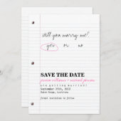 Schoolzweten Opslaan Datum Save The Date (Voorkant / Achterkant)