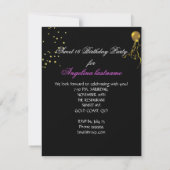 Schoon 16 Glitter Roze Goud Feestelijk Kaart (Achterkant)