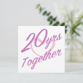 Schoon 20-jarig jubileum kaart (Staand voorkant)