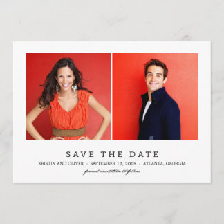 SCHOON 2 FOTO'S Save the Date Cards