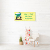 Schoon 4X4-terreinwagen cartoon-auto Spandoek (Insitu)
