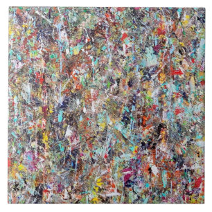 Schoon 6 x 6 keramische tapijten tegeltje