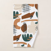 Schoon Abstract Boho Patroon | Modern Minimaal Bad Handdoek (Handdoek)