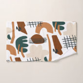 Schoon Abstract Boho Patroon | Modern Minimaal Bad Handdoek (Handdoek)