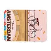 Schoon Amsterdam fiets reisposter. Magneet (Horizontaal)