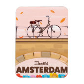 Schoon Amsterdam fiets reisposter. Magneet (Verticaal)