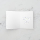 Schoon anker monogram bedankkaart (Binnen)