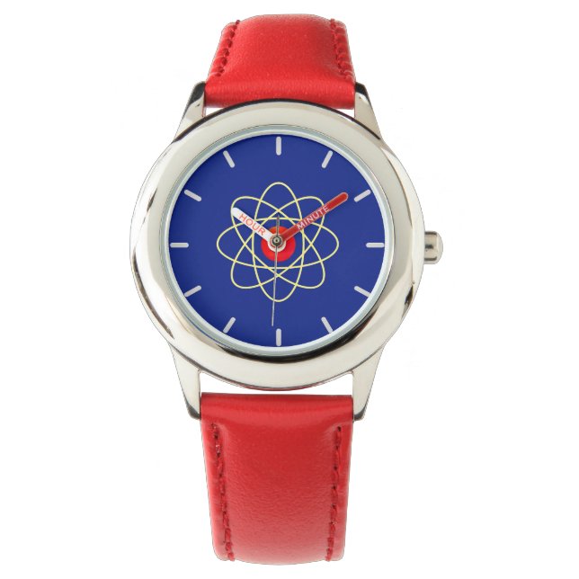 Schoon Atoom Beeld Horloge (Voorkant)