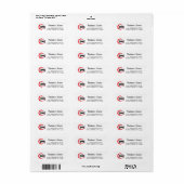 Schoon Autodeetailverpakkingslabel Etiket (Full Sheet)