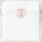 Schoon bakkerij bedank sticker (Tas)