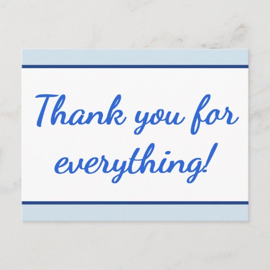 Schoon "Bedankt voor alles!" Briefkaart (Voorkant)