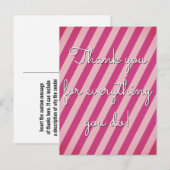 Schoon "Bedankt voor alles wat je doet!" Briefkaar Briefkaart (Voorkant / Achterkant)