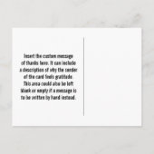 Schoon "Bedankt voor alles wat je doet!" Briefkaar Briefkaart (Achterkant)