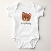 Schoon beren-helmommy-babypak romper (Voorkant)