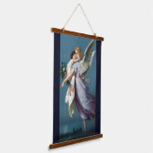 Schoon Beschermengel Schilderij Hangend Wandkleed (Gebogen)
