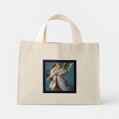 Schoon Beschermengel Schilderij Mini Tote Bag (Achterkant)