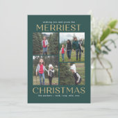 Schoon bewerkbare collagekleur Kerstkaart (Staand voorkant)