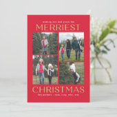 Schoon Bewerkbare Kleur Kerstkaart Met Collage (Staand voorkant)