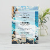 Schoon Blauw Strand Kaart (Staand voorkant)