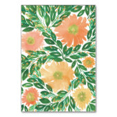 Schoon Bloemen Aquarel Schilderij Tafel Nummer Kaart (Achterkant)