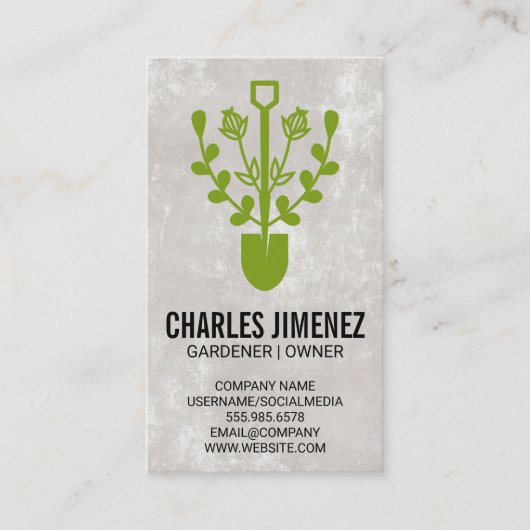 Schoon | Bloemen en wijnstokken Visitekaartje (Voorkant)