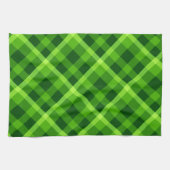 Schoon Boom Groen Geruit Keukenhanddoek (Horizontaal)