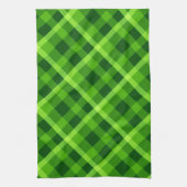 Schoon Boom Groen Geruit Keukenhanddoek (Verticaal)