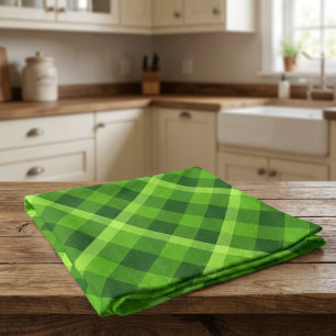 Schoon Boom Groen Geruit Keukenhanddoek