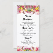 Schoon botanisch bloemmenu (Voorkant)