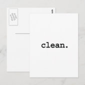 schoon. briefkaart (Voorkant / Achterkant)