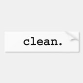 schoon. bumpersticker (Voorkant)