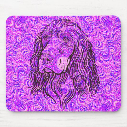 Schoon Cocker Spaniel Hondengezicht Muismat (Voorkant)