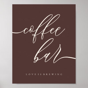 Schoon Coffee Bar liefde brouwen Trouw chocolade Poster