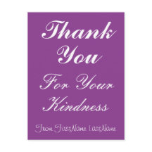 Schoon "Dank u voor uw vriendelijkheid"-ansichtkaa