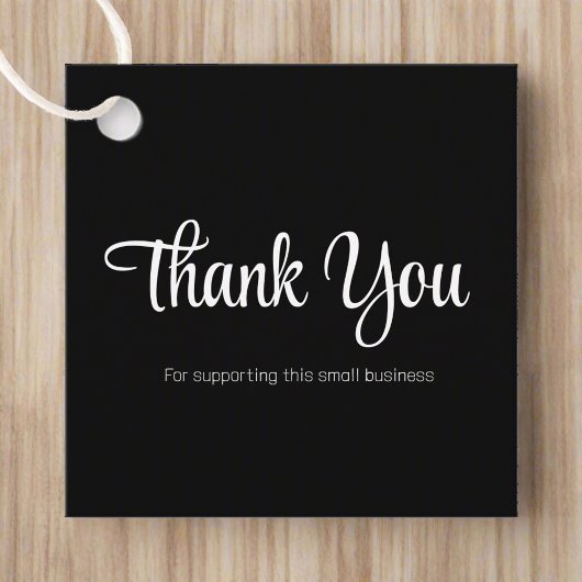 Schoon Dank u Zwart & Wit Product Verpakking Bedankjes Labels