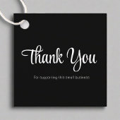 Schoon Dank u Zwart & Wit Product Verpakking Bedankjes Labels