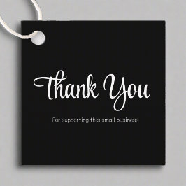 Schoon Dank u Zwart & Wit Product Verpakking Bedankjes Labels
